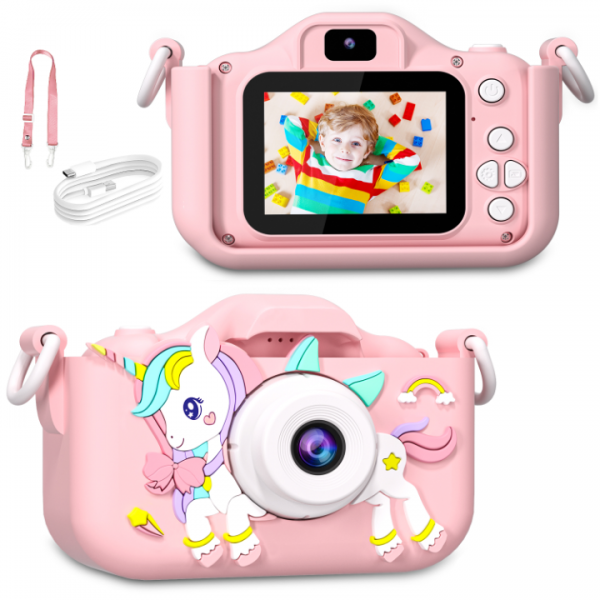 RIVGOT Kids Camera for Girls Birthday Camera for K...